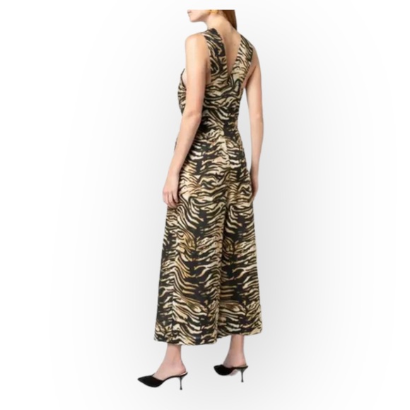 Rachel Comey Ines Animal-print Zip-front Jumpsuit In Brown, Size 0 - Picture 2 of 15